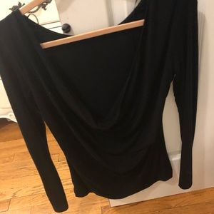 Low back long sleeve top